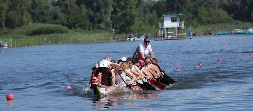 Limburger Pink Paddlerinnen bei Drachenboot WM